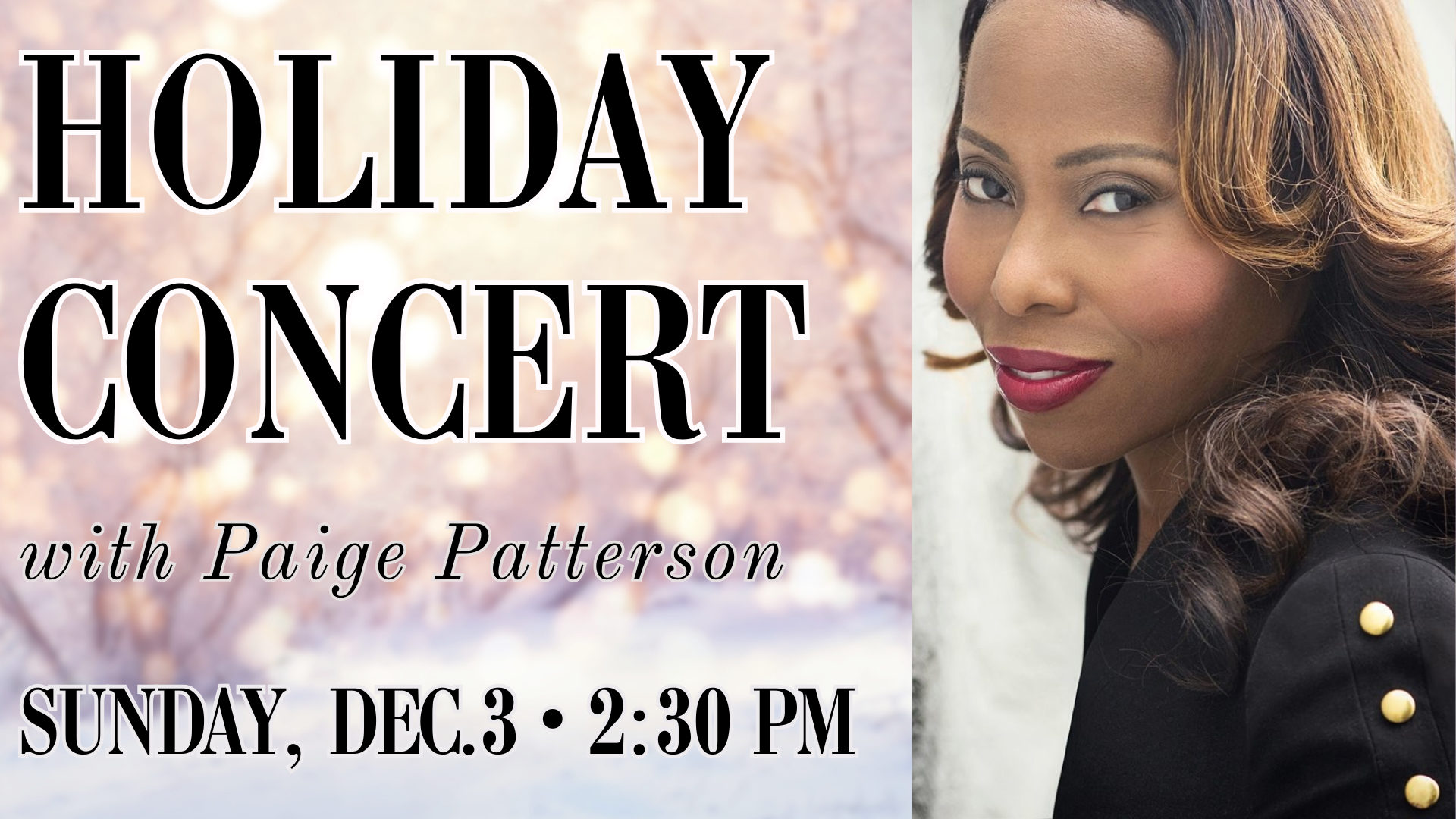 Holiday Concert with Paige Patterson